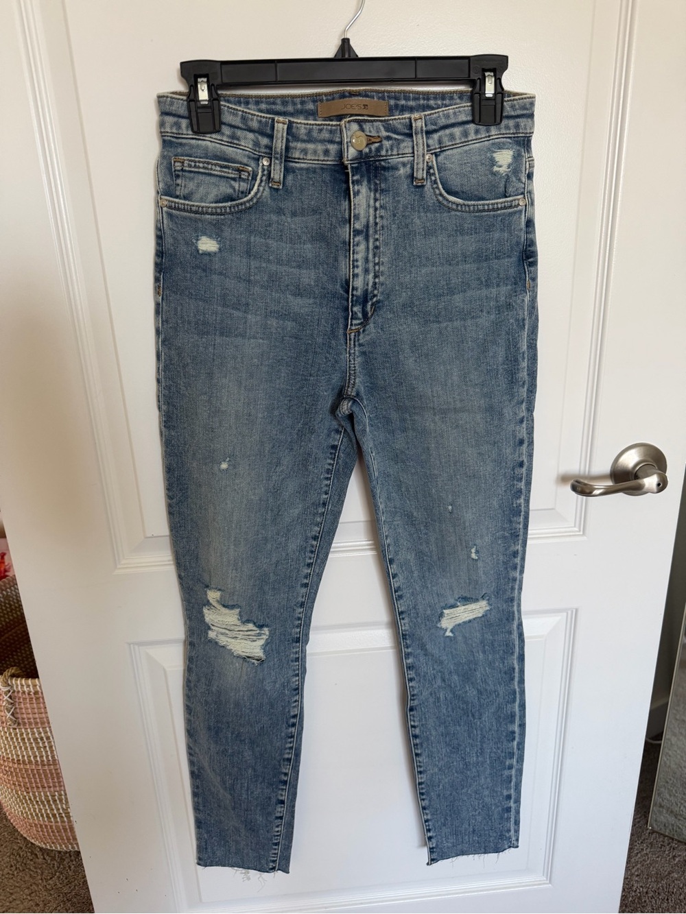 Joe's Jeans Light Blue Distressed Skinny Jeans